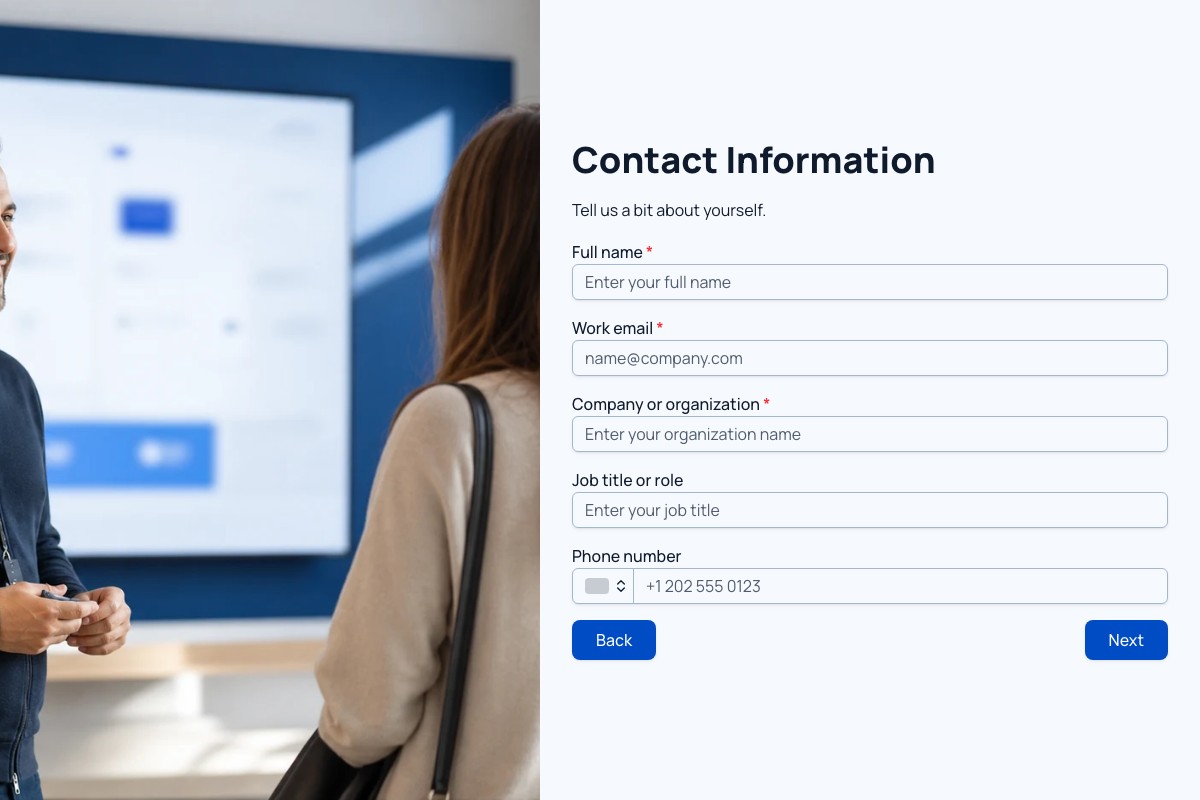Demo Request Form form template preview