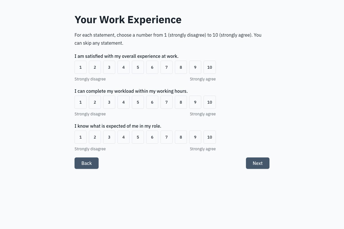 Employee Satisfaction Survey form template preview