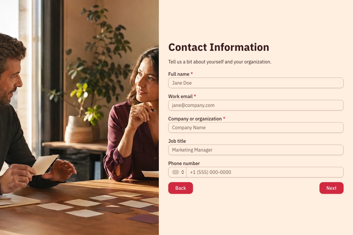 Lead Qualification Form form template preview